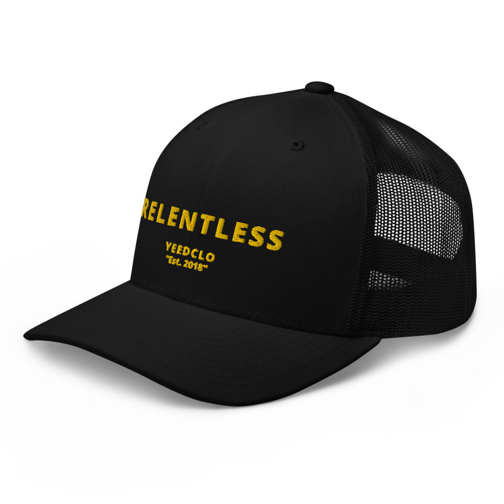 RELENTLESS TRUCKER CAP - BLACK