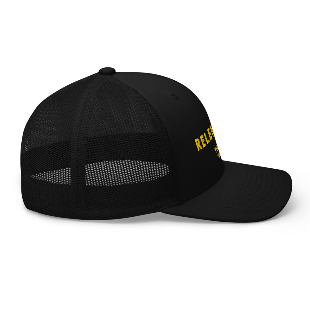RELENTLESS TRUCKER CAP - BLACK