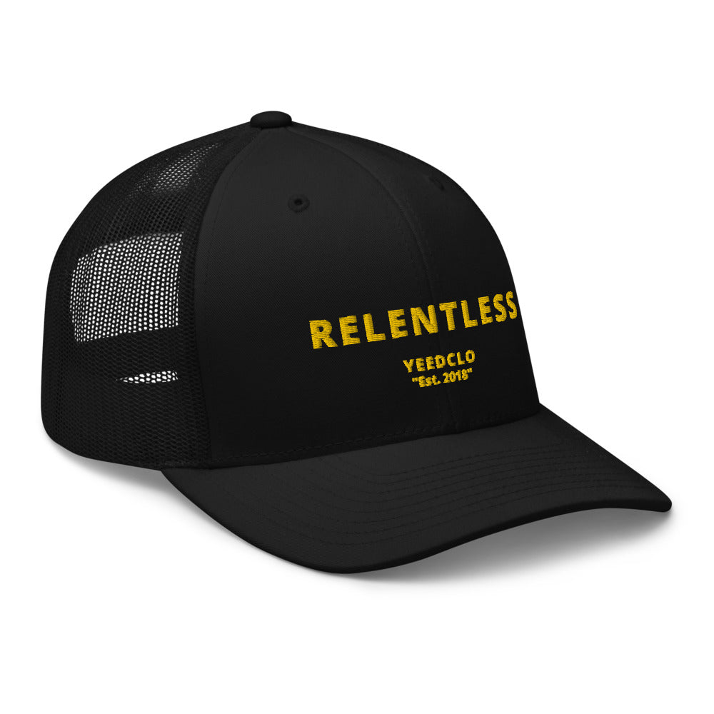 RELENTLESS TRUCKER CAP - BLACK